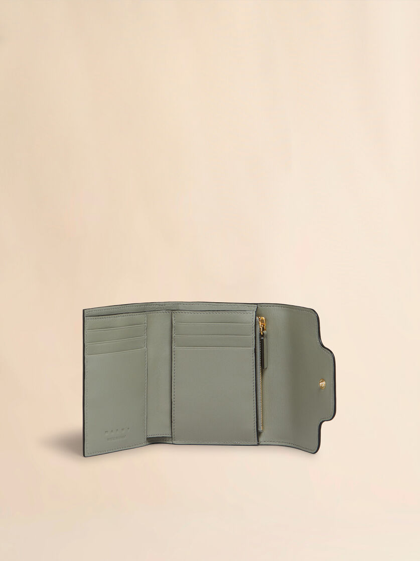 Blue and beige leather Trunkaroo trifold wallet - Wallets - Image 2