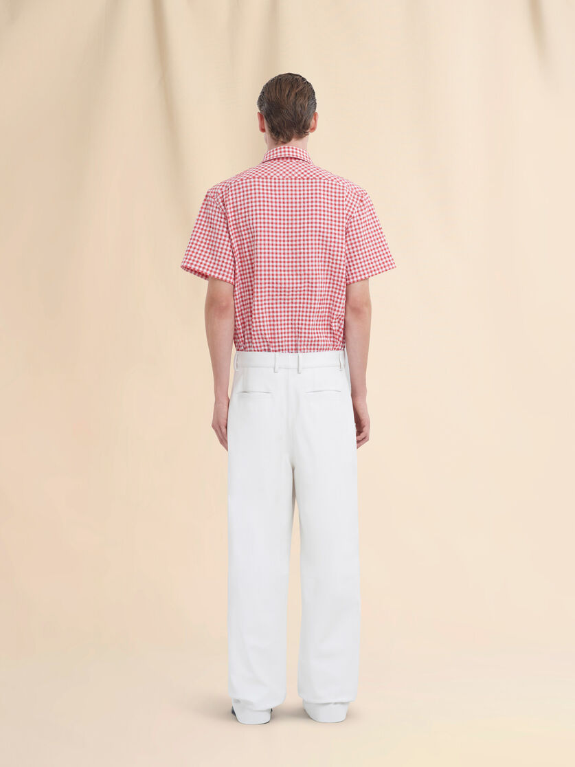 Dark blue nappa trousers - Pants - Image 3