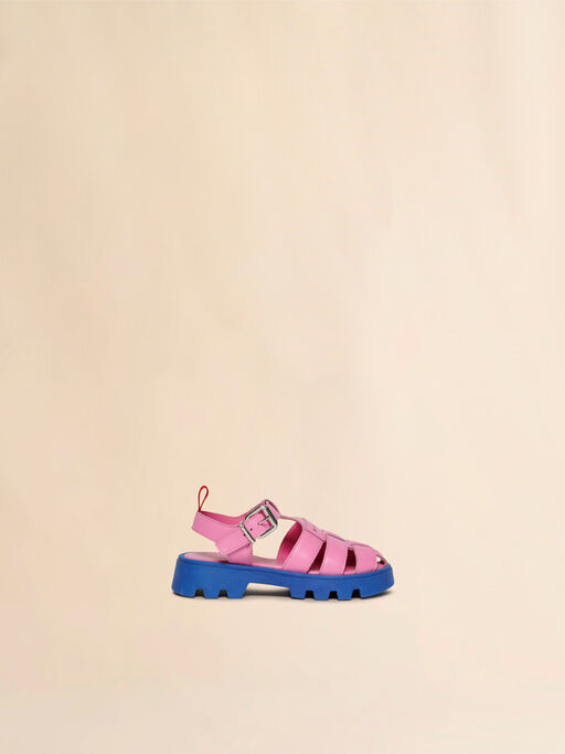 Pink leather fisherman sandal - Sneakers