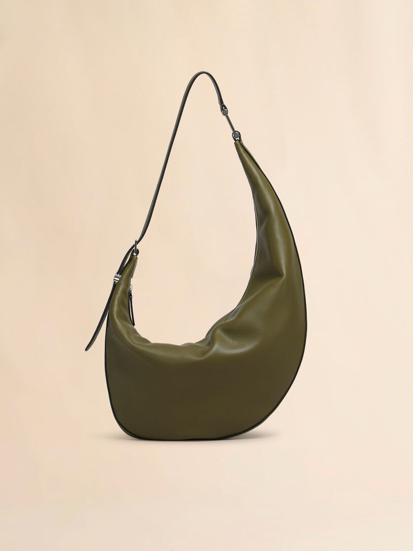 Black leather Dot small hobo bag - Shoulder Bags - Image 1