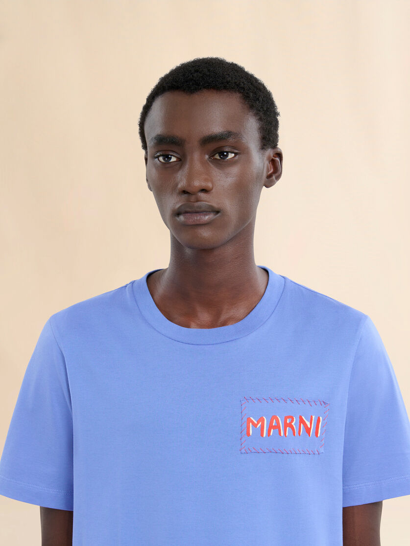 Indigo crew neck T-shirt - Shirts - Image 4