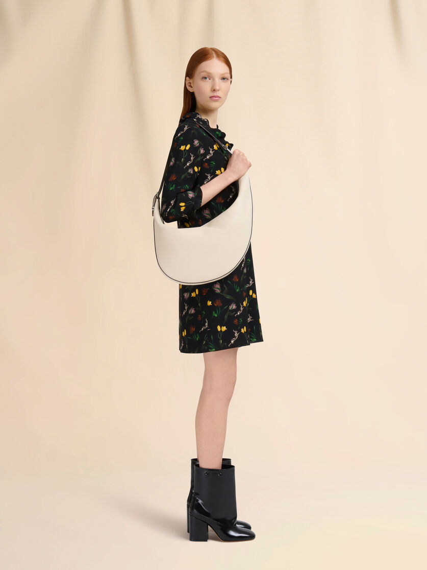 Black leather Dot small hobo bag - Shoulder Bags - Image 2