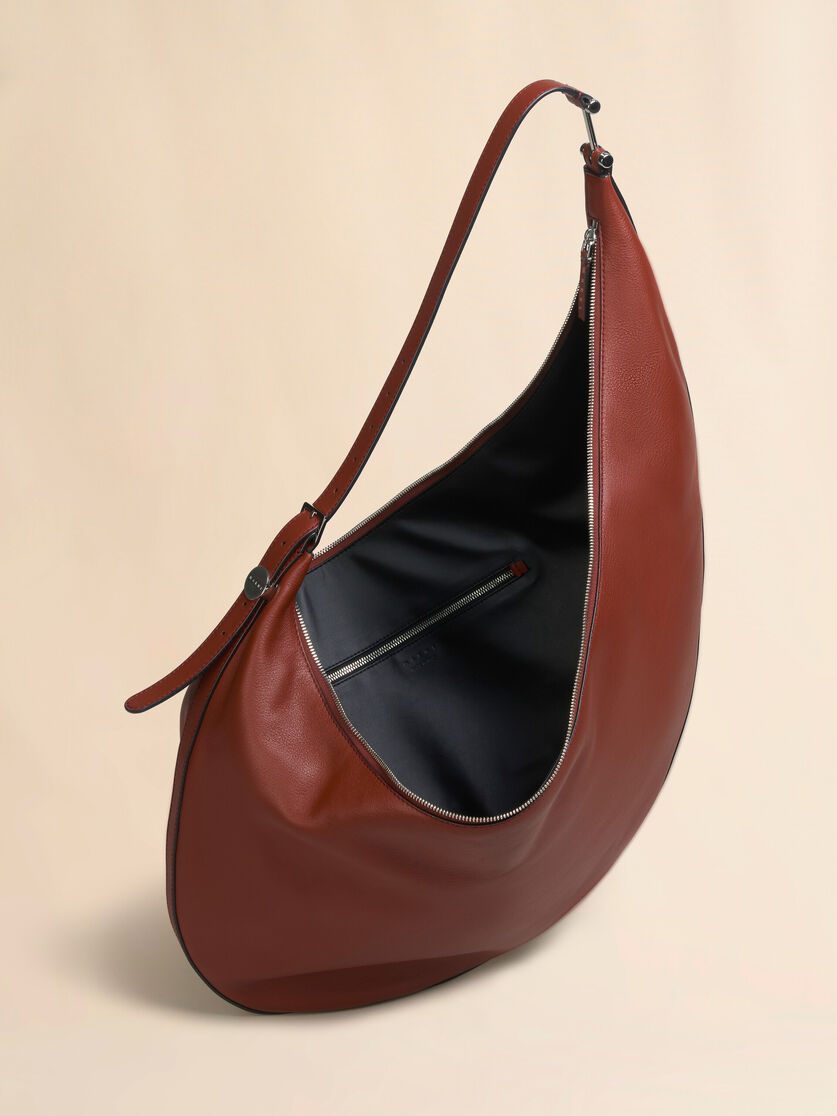Black leather Dot medium hobo bag - Shoulder Bags - Image 4
