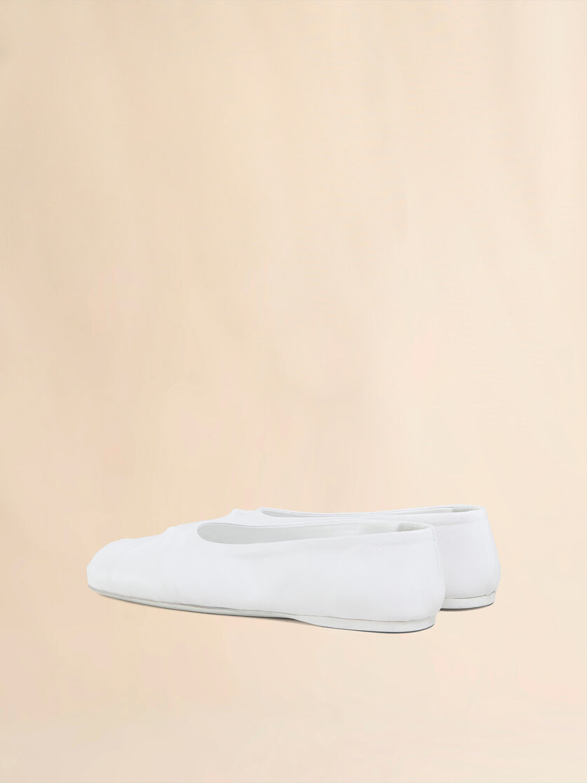Pink nappa leather seamless Little Bow ballet flat - Ballet Shoes - Image 3