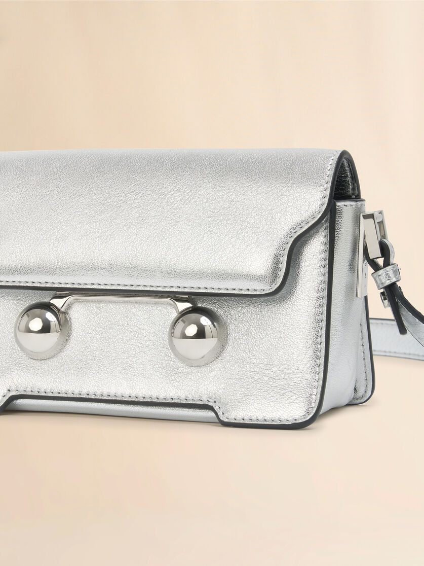 Silver leather Trunkaroo mini shoulder bag - Shoulder Bags - Image 5