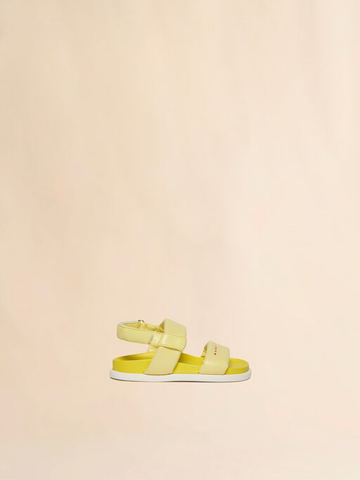Yellow faux leather slingback Fussbett - Sneakers