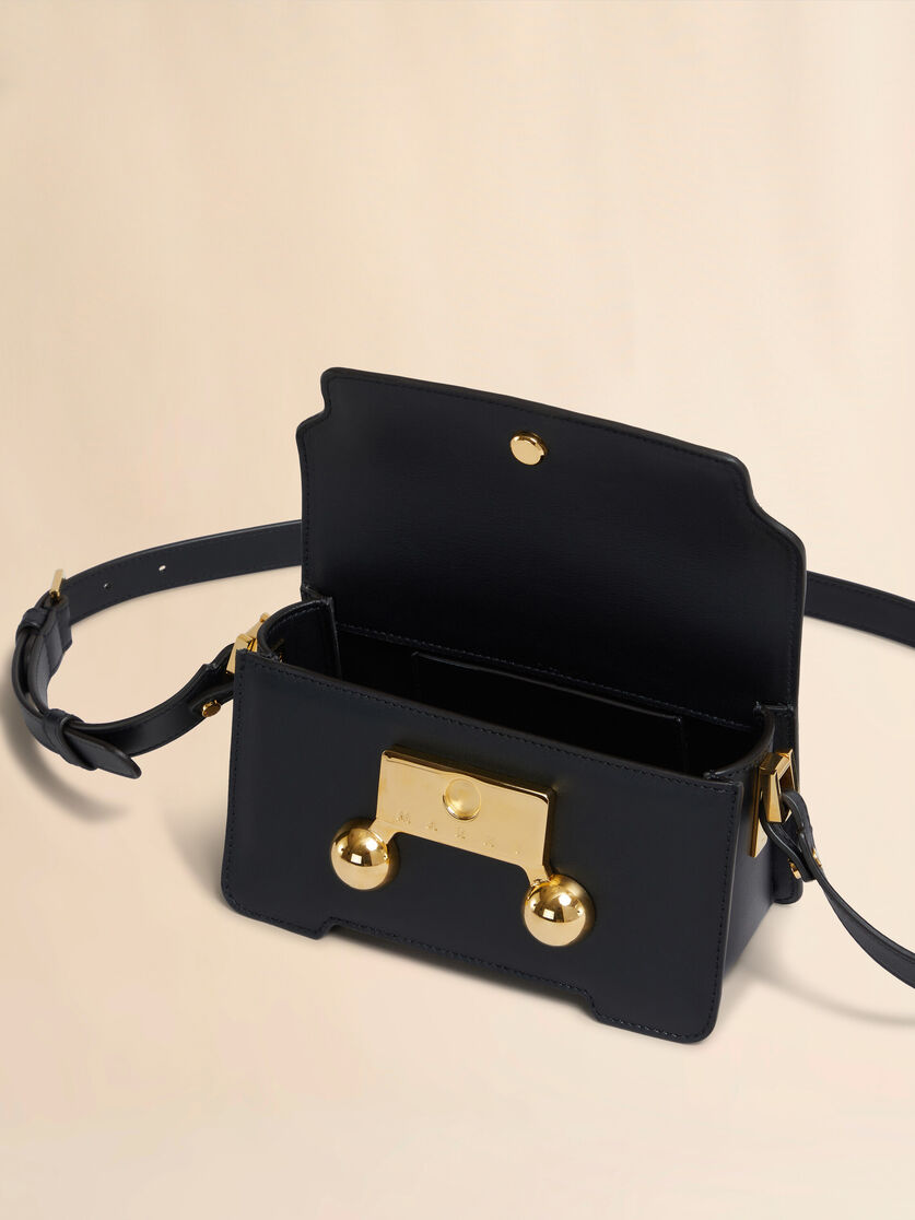 Blue leather Trunkaroo mini shoulder bag - Shoulder Bags - Image 3