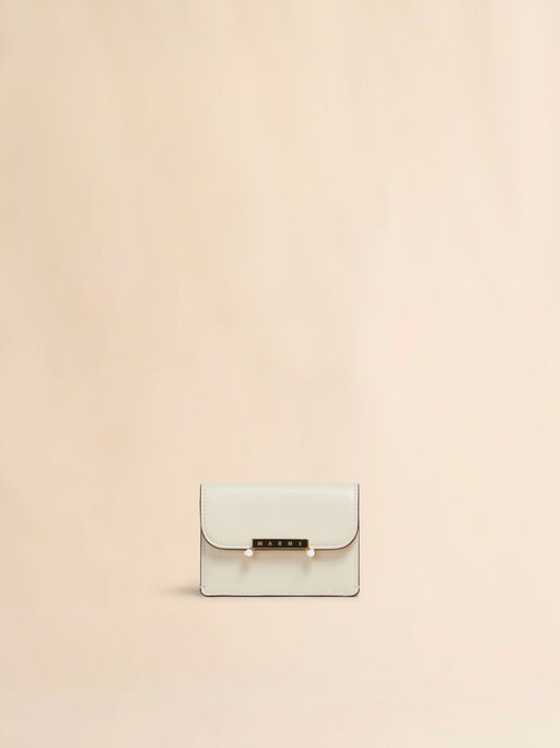 Cream leather Envelope card holder - Wallets