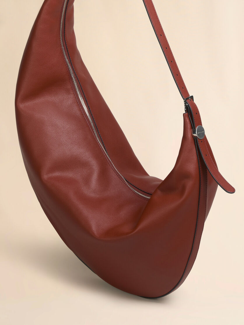Black leather Dot medium hobo bag - Shoulder Bags - Image 5