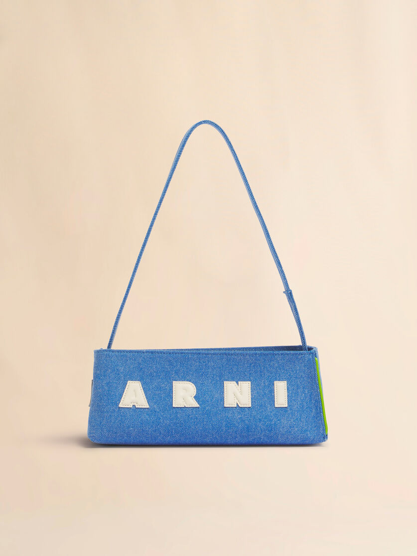 Blue denim Museo baguette bag - Shoulder Bags - Image 6