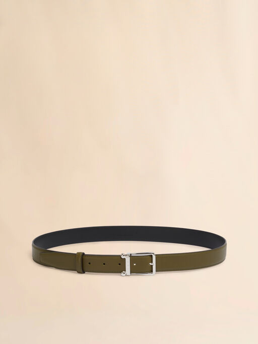 Deep green leather Trunkaroo belt - Belts