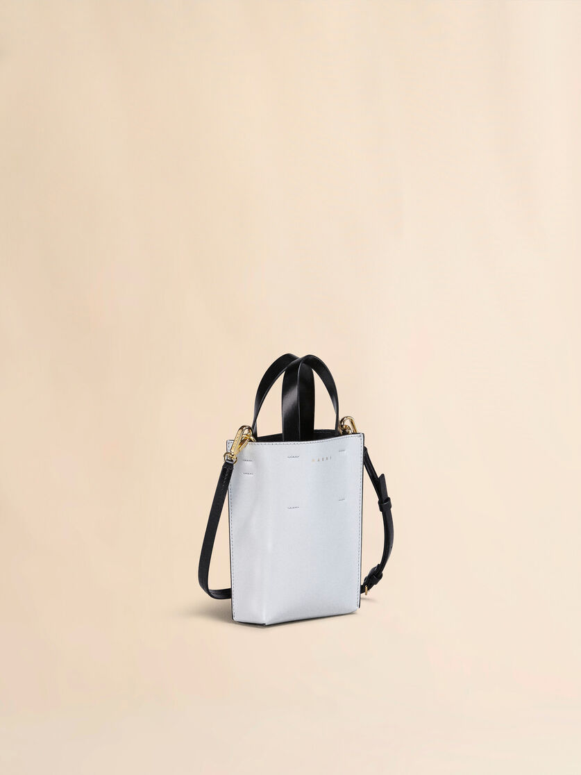 MUSEO nano bag in black shiny leather - Shopping Bags - Image 4