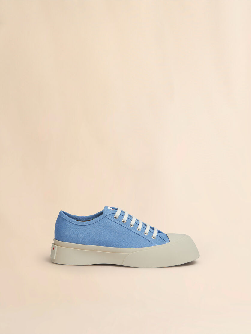 Light blue denim Pablo lace-up sneaker - Sneakers - Image 1