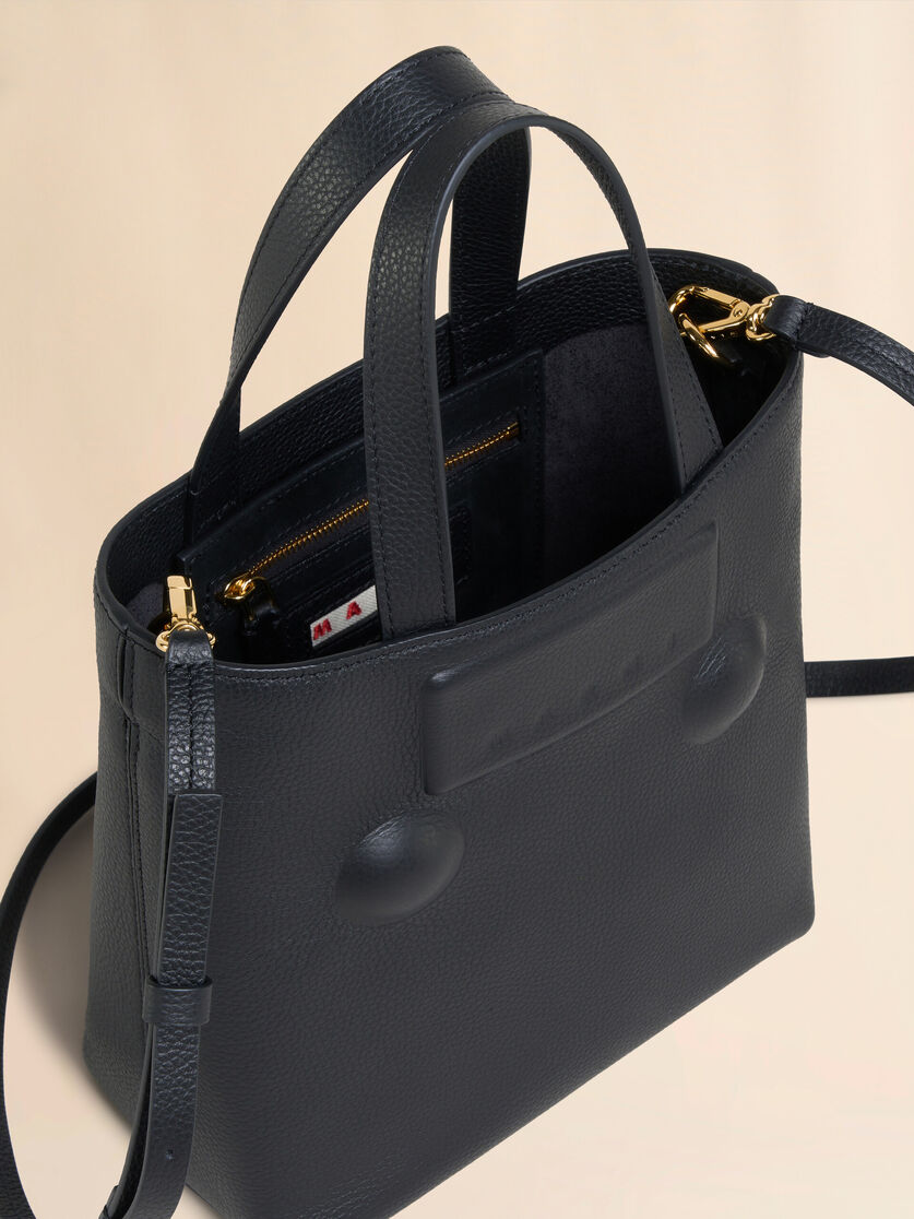 グレー レザー製 Trunkaroo エンボスミディアムバッグ - ショッピングバッグ - Image 3