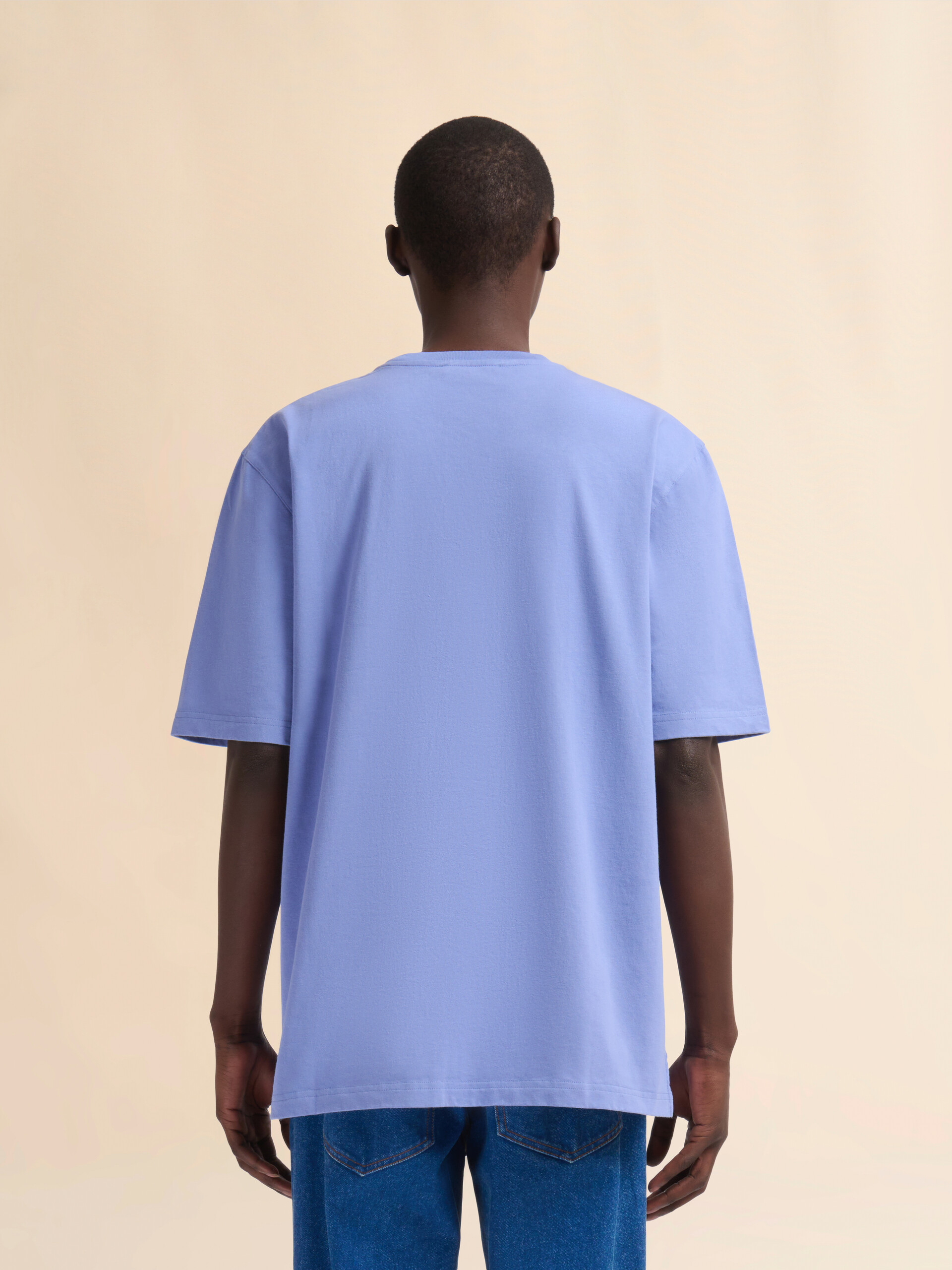Light blue organic cotton oversized T-shirt with Marni patches - Shirts - Image 3