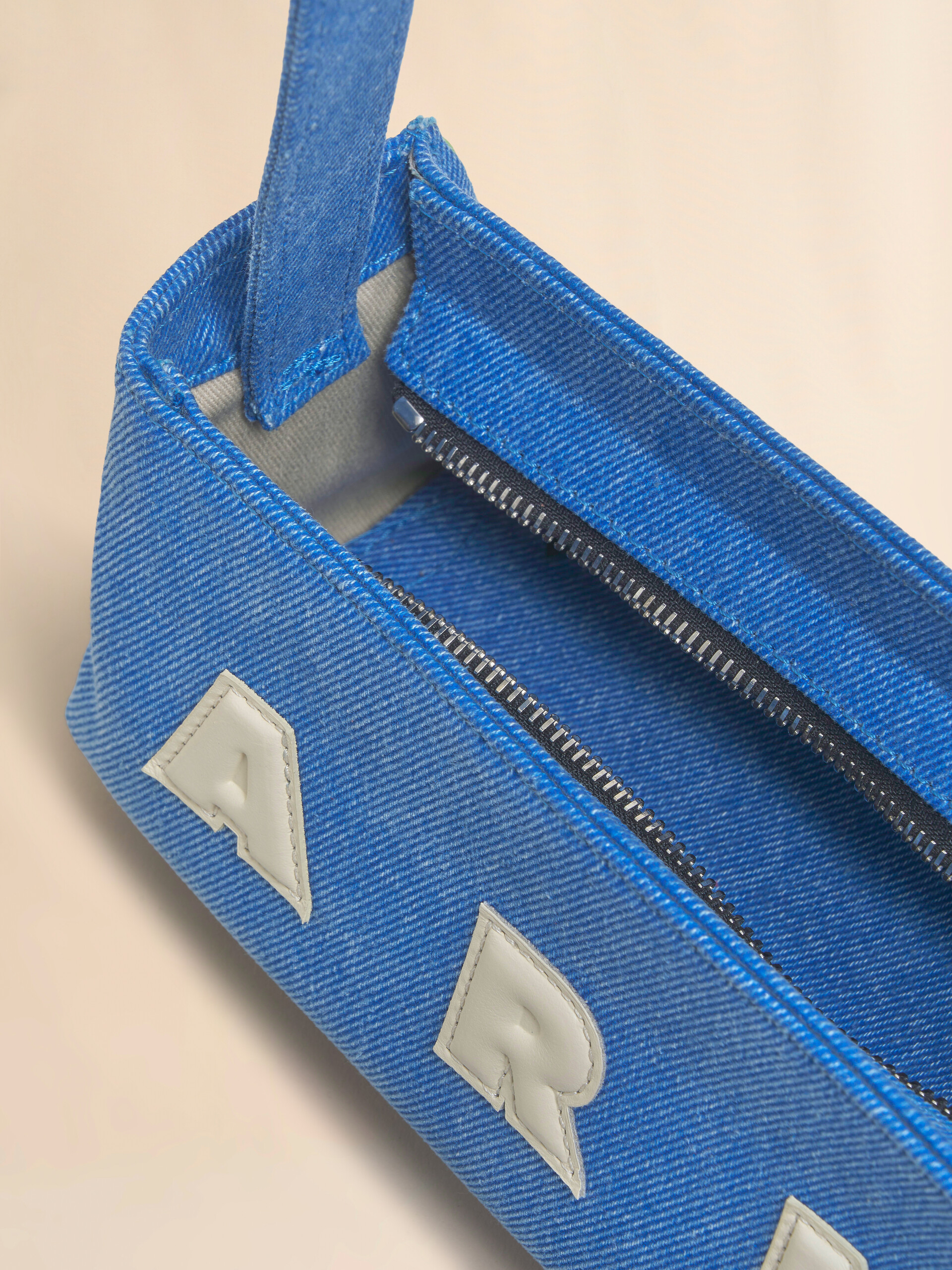 Blue denim Museo baguette bag - Shoulder Bags - Image 4