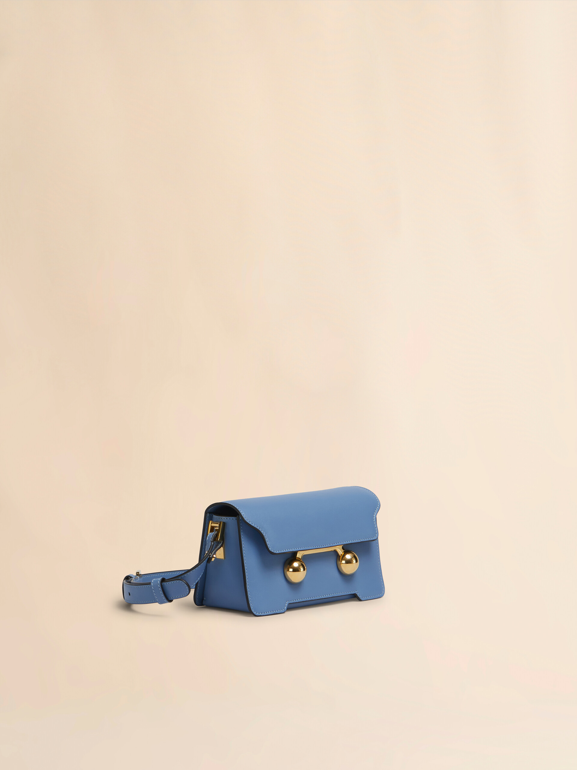 Blue leather Trunkaroo mini shoulder bag - Shoulder Bags - Image 4