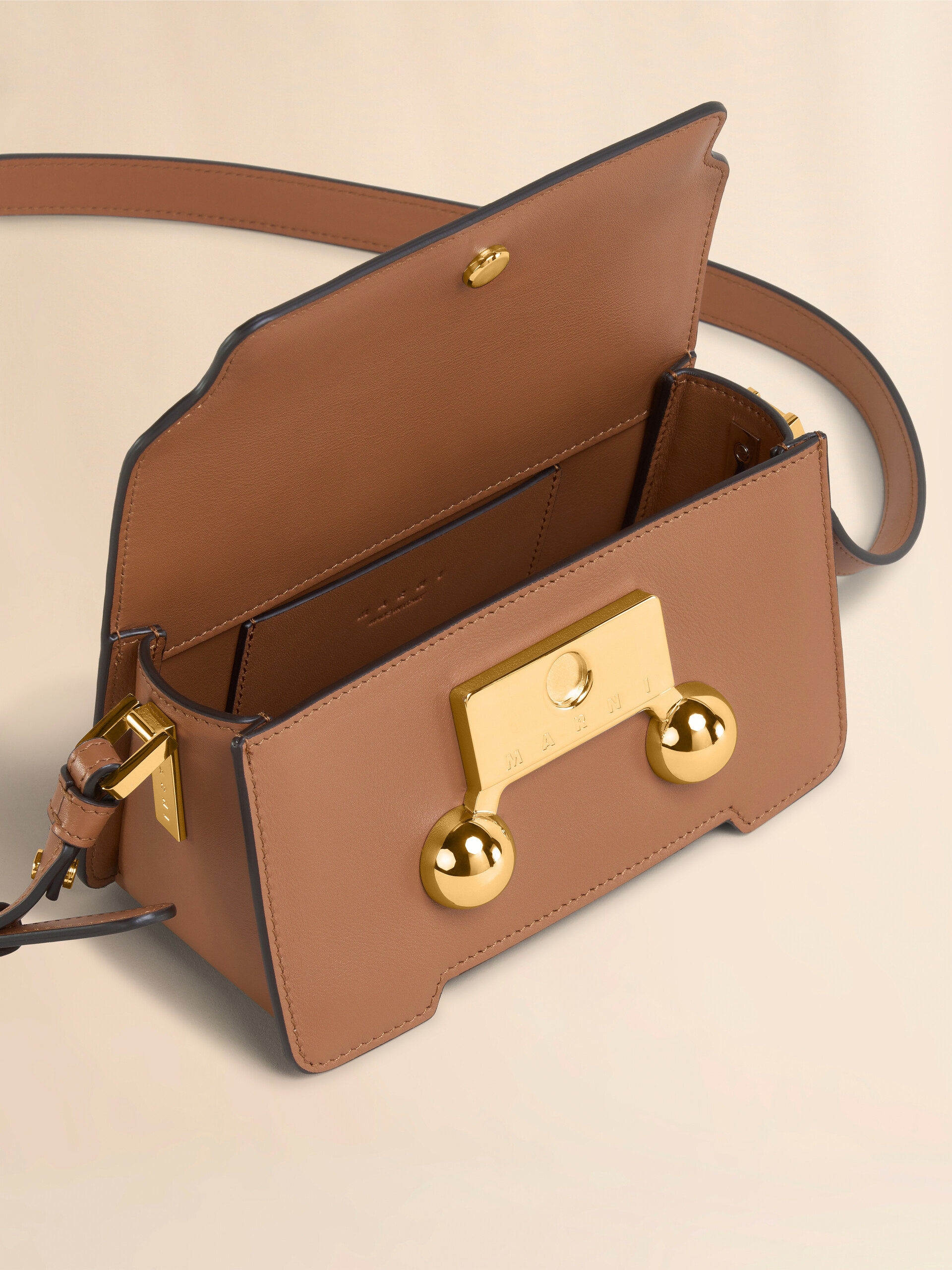 Blue leather Trunkaroo mini shoulder bag - Shoulder Bags - Image 3