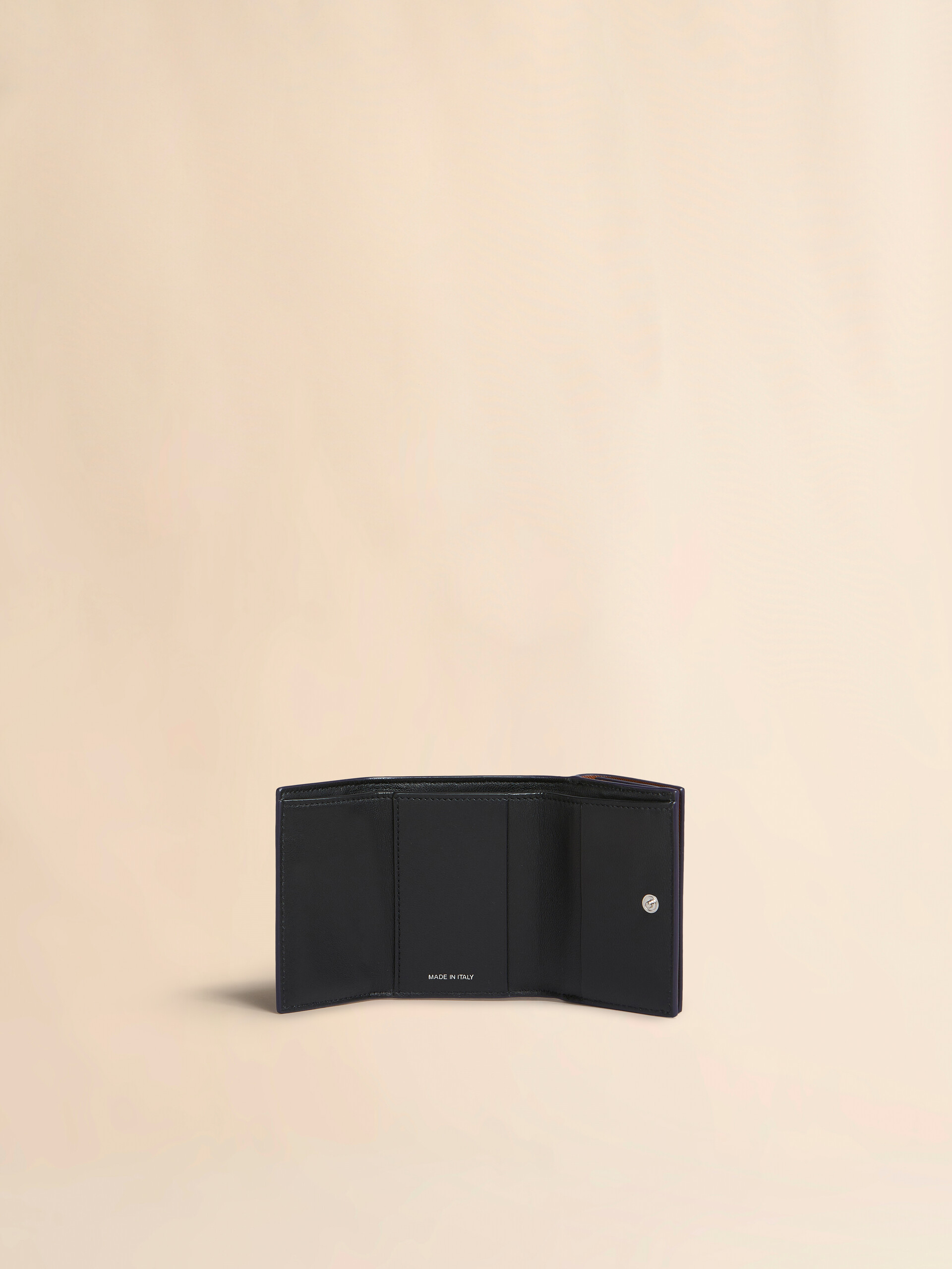 Green, white and brown saffiano leather tri-fold wallet - Wallets - Image 2