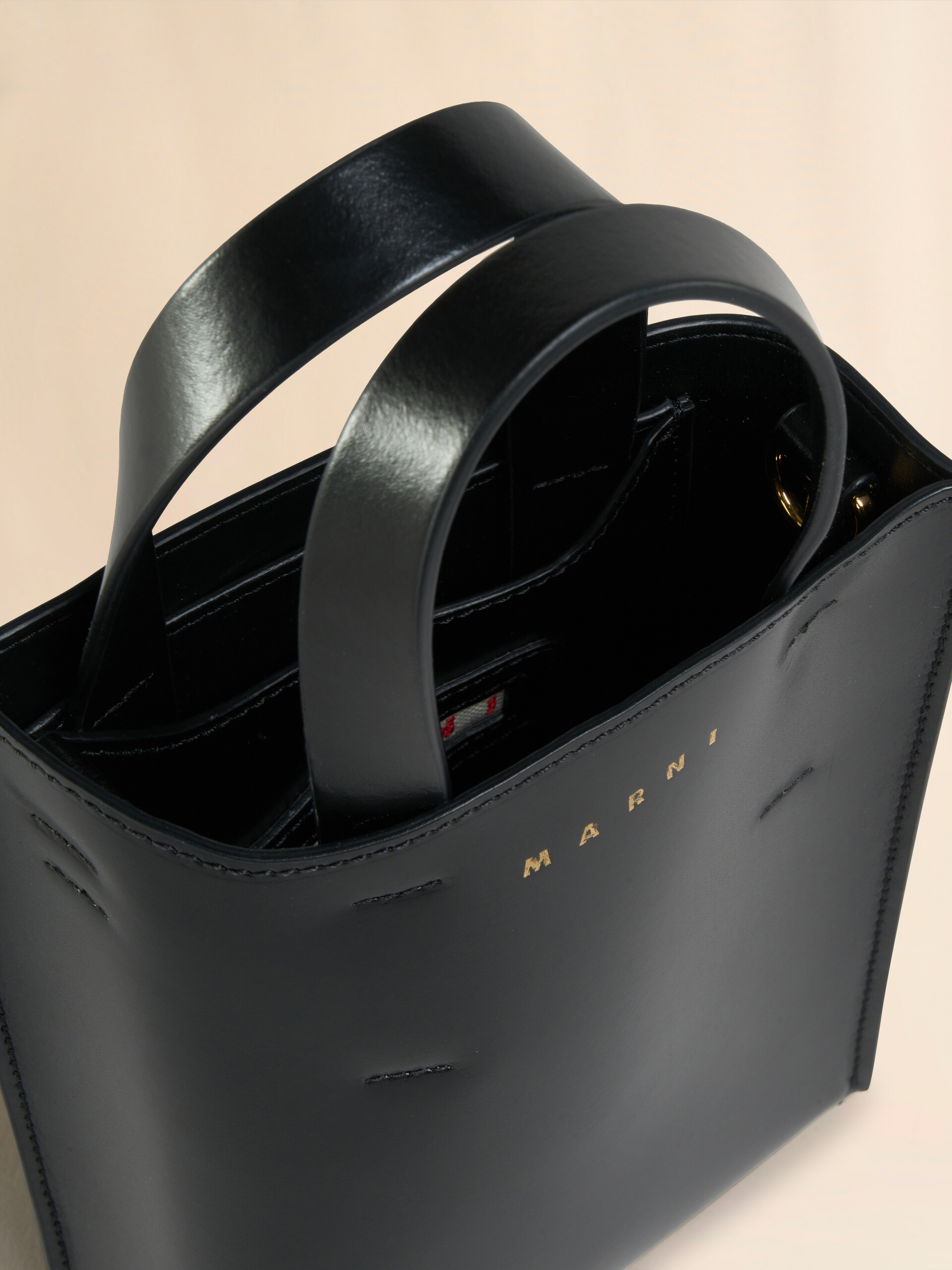 MUSEO nano bag in light blue leather - Shopping Bags - Image 3