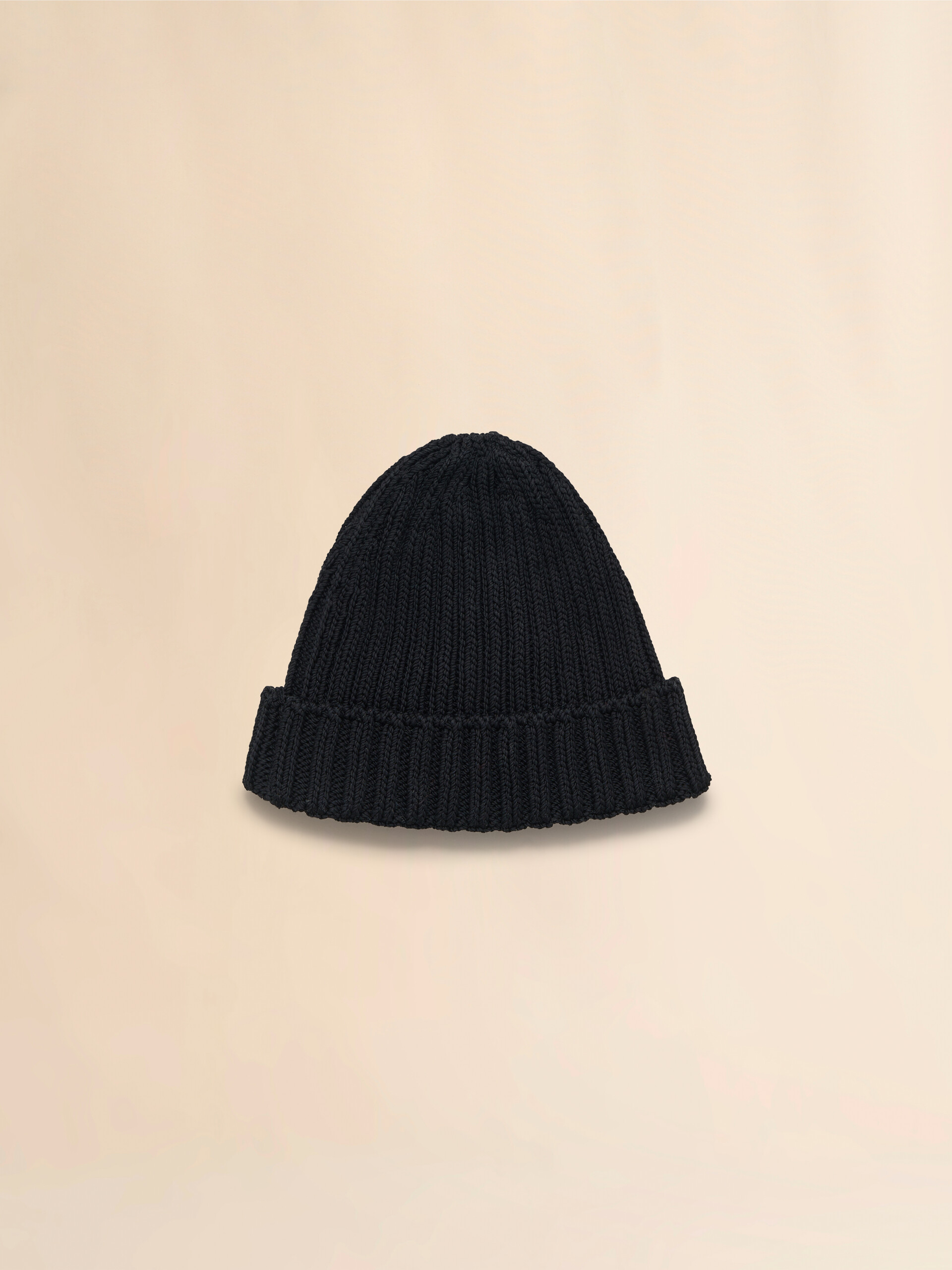 Black cotton beret with embroidered Marni logo - Hats - Image 2