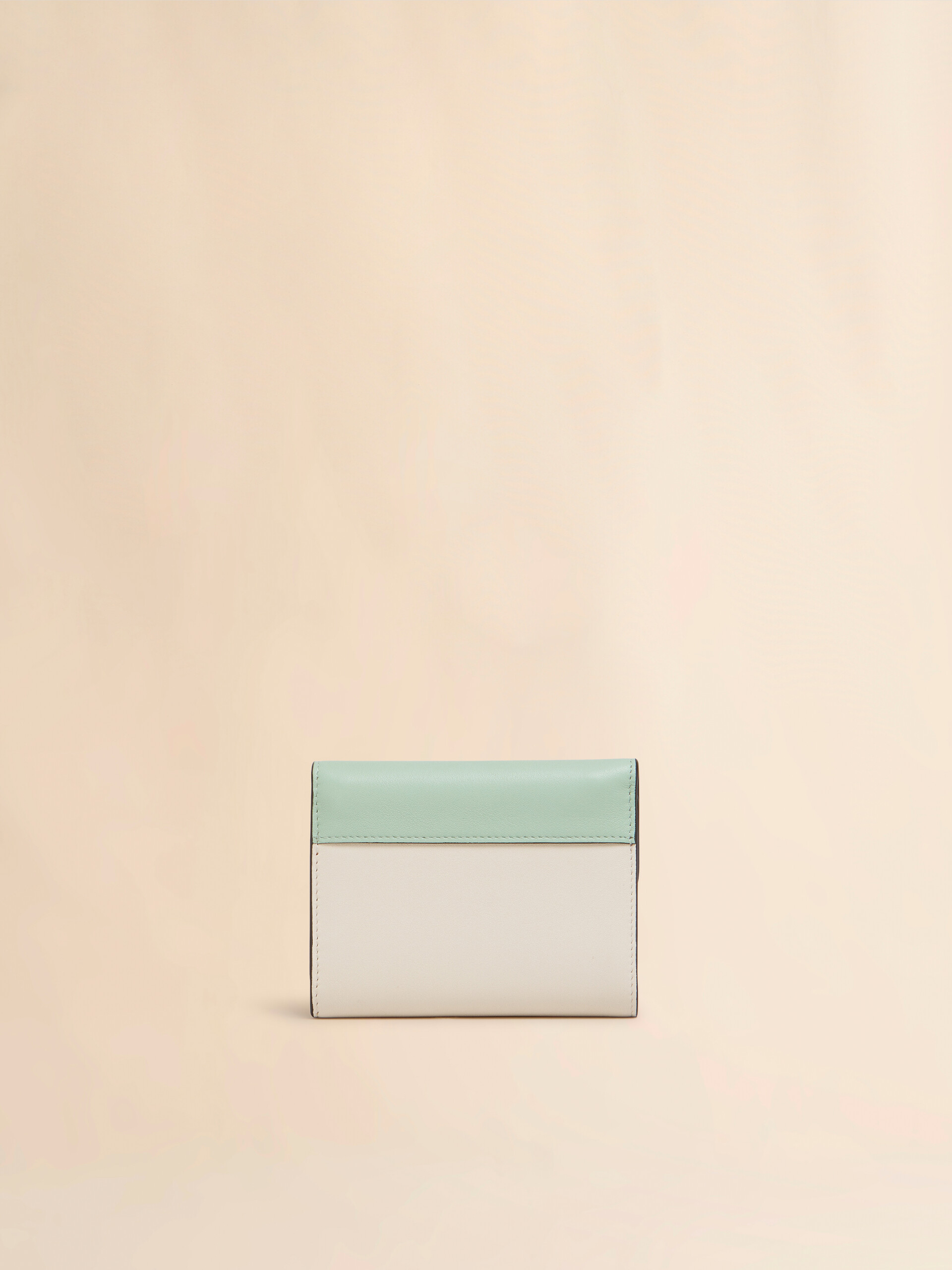 Blue and beige leather Trunkaroo trifold wallet - Wallets - Image 3