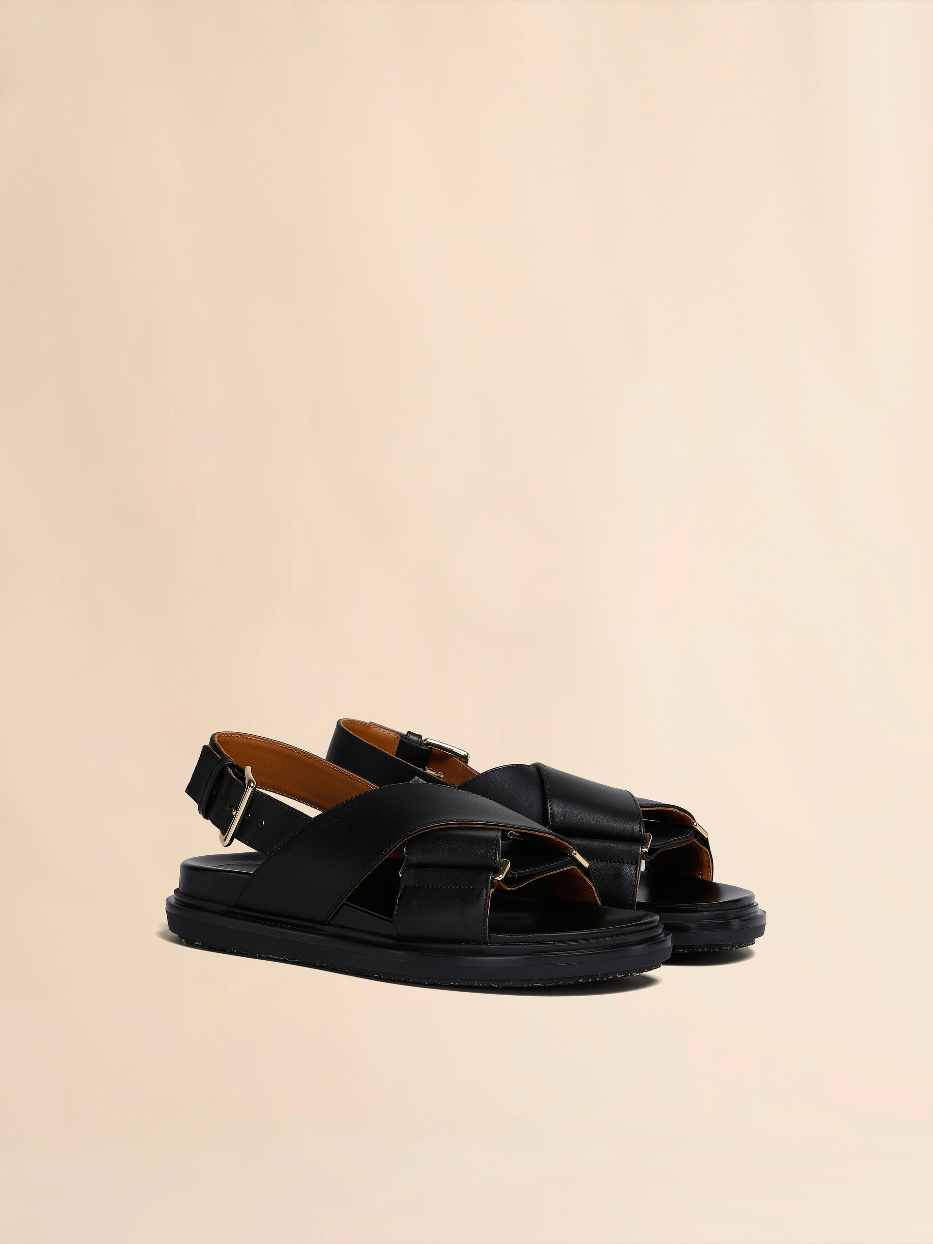 Braune Fußbett-Sandalen aus Leder - Sandalen - Image 2