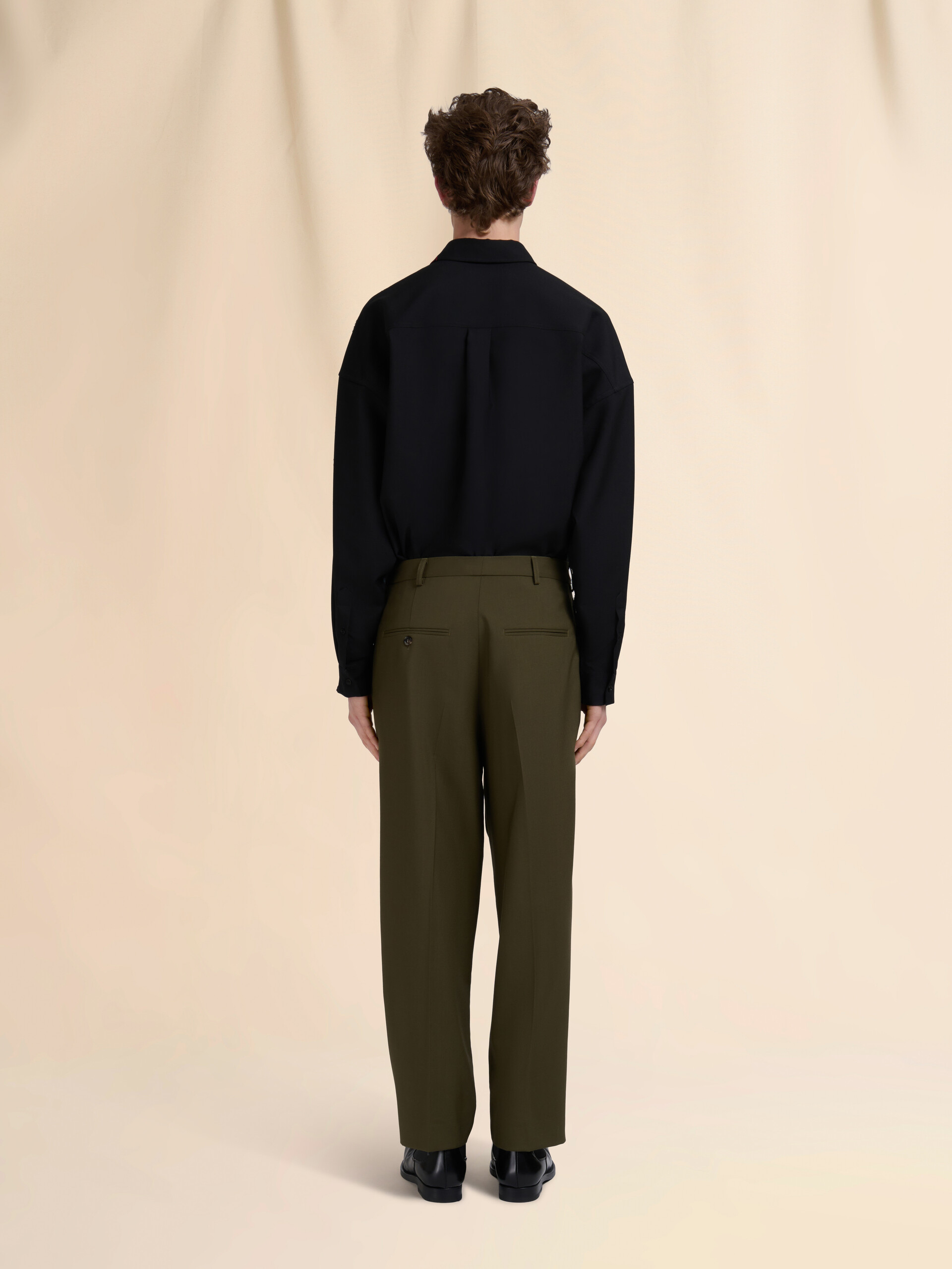 Black wool trousers - Pants - Image 3