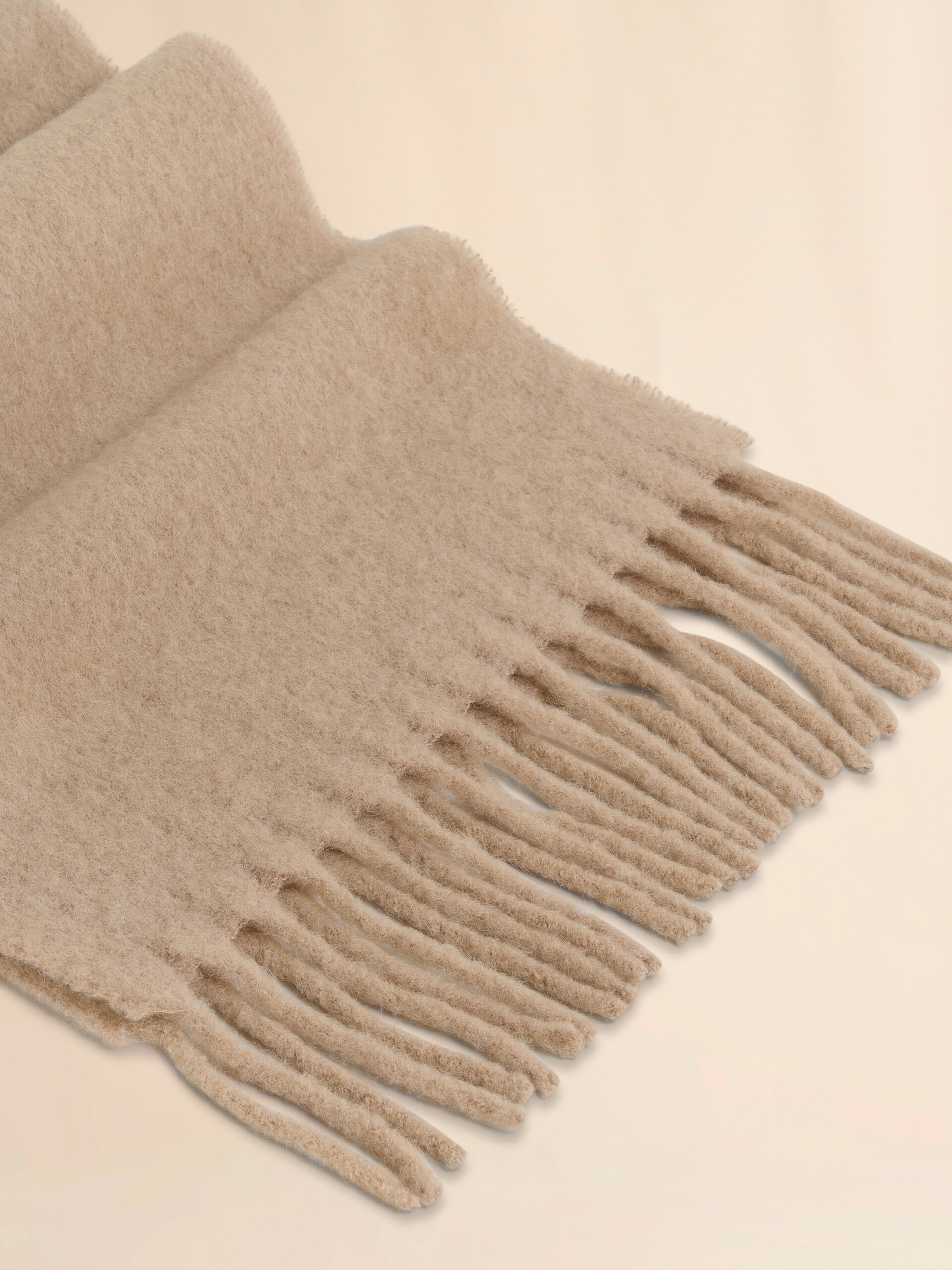 Light blue alpaca scarf - Scarves - Image 3