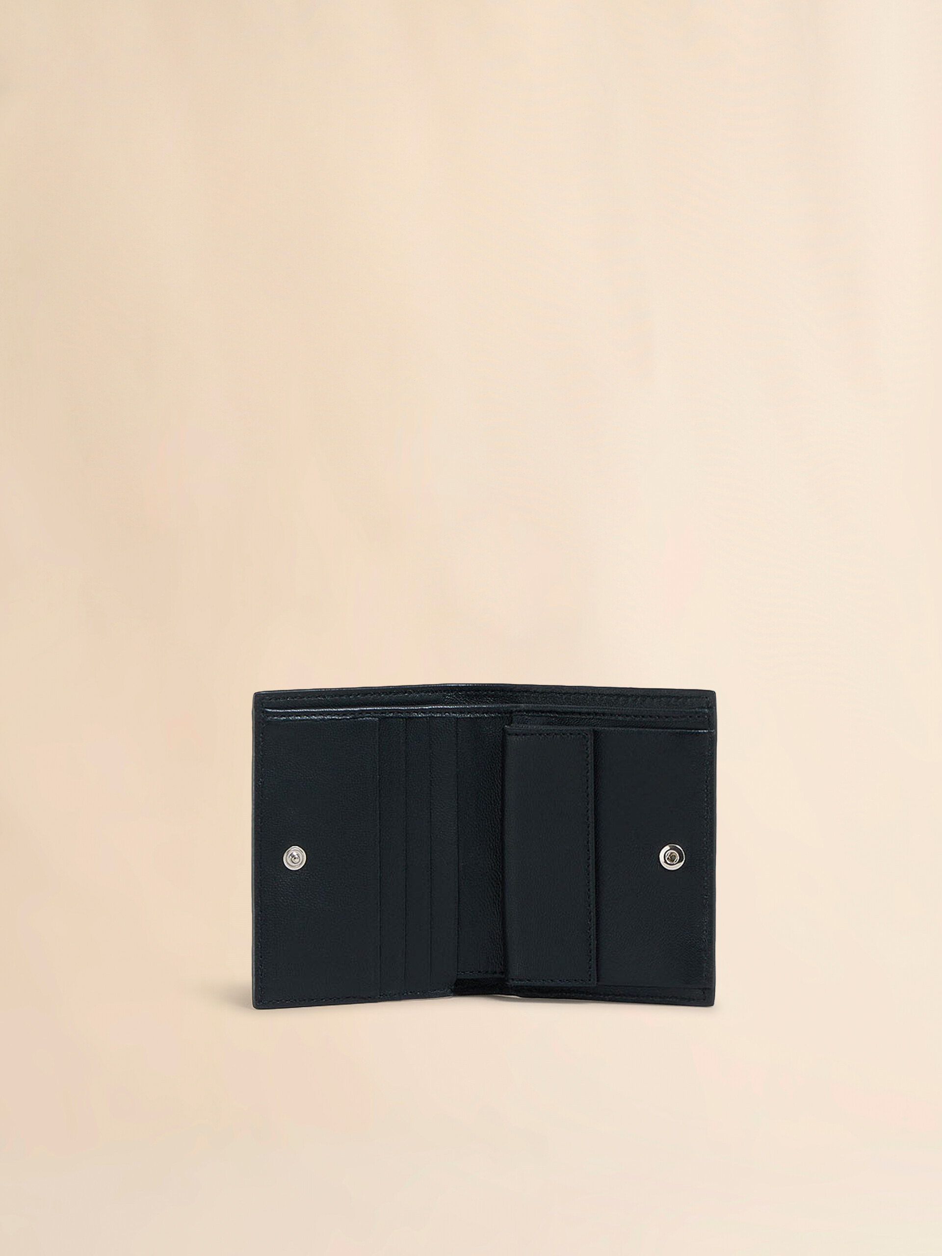 Brown leather bifold wallet with Marni Mending embroidery - Wallets - Image 2