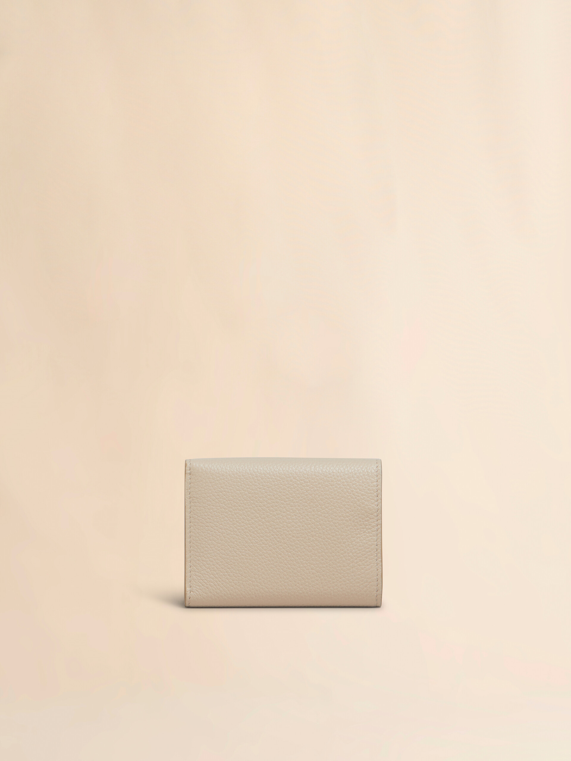 Black leather trifold wallet with Marni Mending embroidery - Wallets - Image 3